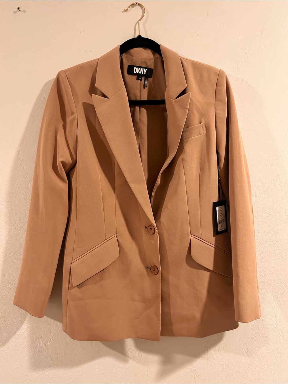 DKNY Women's Tan Single-Breasted Blazer
